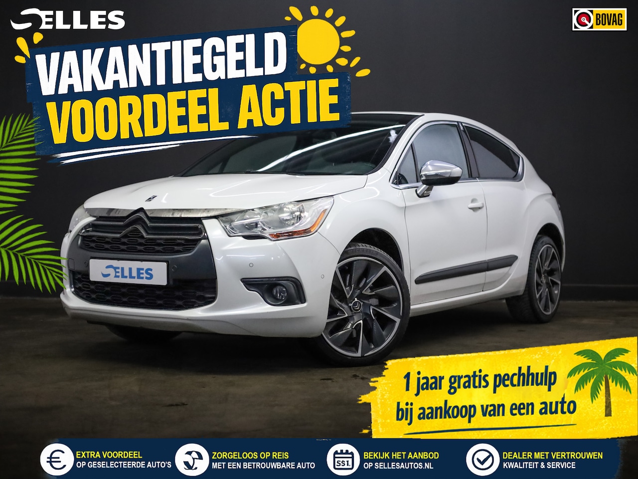 Citroën DS4 - 1.6 THP Sport Chic | Trekhaak | 200 PK | Lederen bekleding - AutoWereld.nl