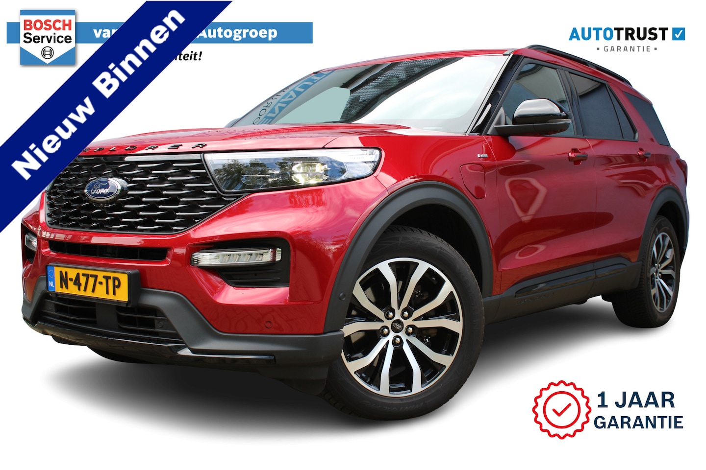 Ford Explorer - 3.0 V6 EcoBoost PHEV ST-Line | Incl. 12 maanden Garantie | Trekhaak | Panorama dak | B&O A - AutoWereld.nl
