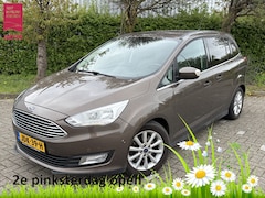 Ford Grand C-Max - BJR 2017 1.0 126 PK Titanium STOEL-STUURVERWARMING | NAVI | CLIMA | CRUISE | PARKEERHULP |