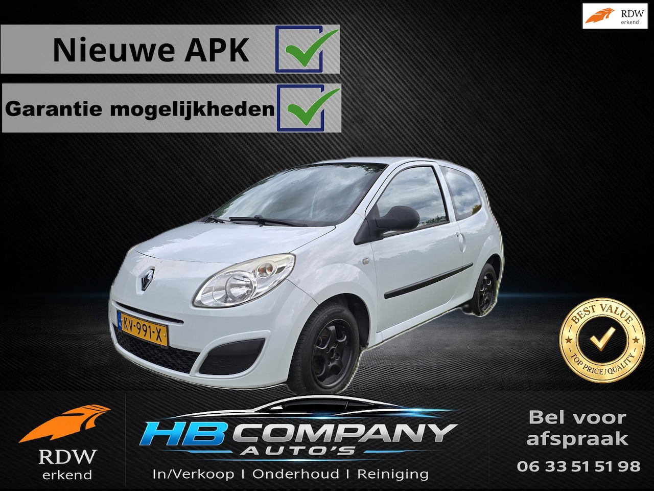 Renault Twingo - 1.2 Acces 1.2 Acces | Nieuwe APK - AutoWereld.nl