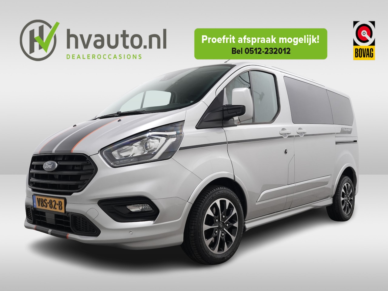 Ford Transit Custom - 320 2.0 TDCI L1 H1 185PK SPORT DC | MARGE | BTW en BPM betaald - AutoWereld.nl