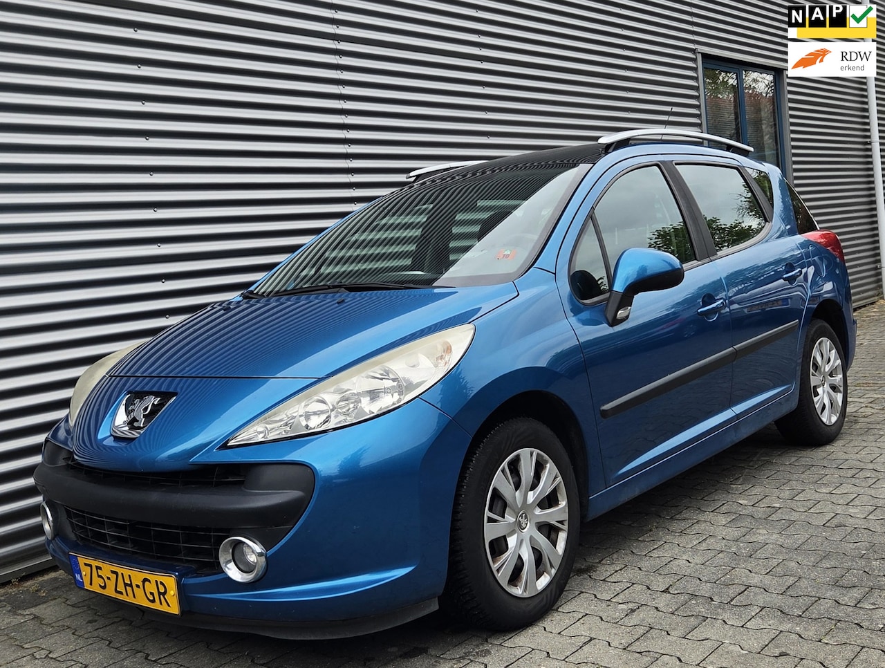 Peugeot 207 SW - 1.4 VTi XS 03-2009 Blauw Metallic APK NIEUW!! - AutoWereld.nl