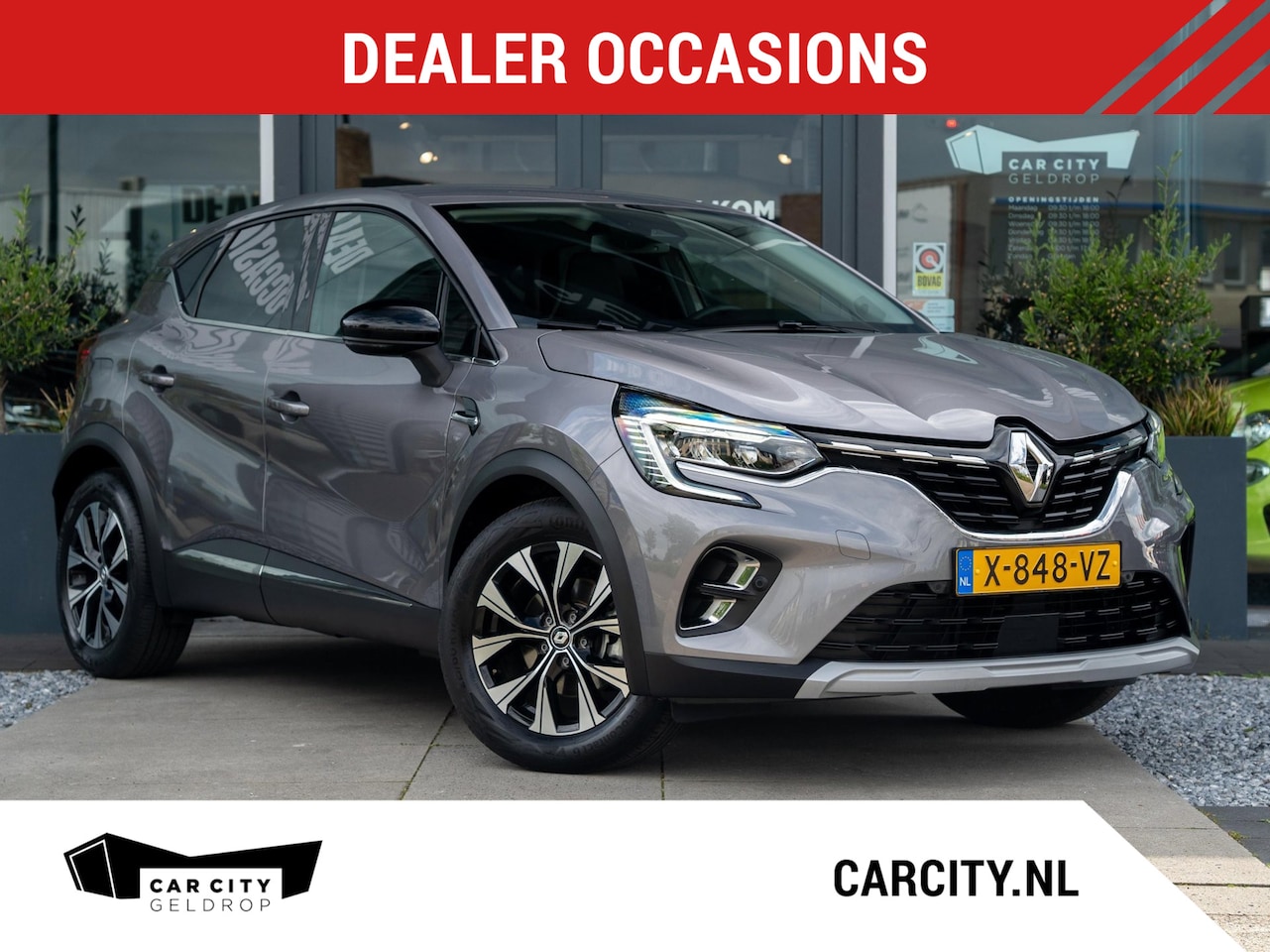 Renault Captur - 1.6 E-Tech full hybrid 145 techno Carplay / LED / Camera / Navi / Keyless - AutoWereld.nl
