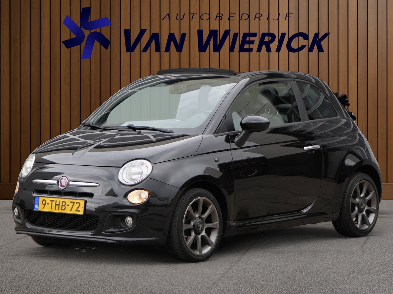 Fiat 500 C - 0.9 TwinAir 500S Cabrio | Half leer/stof | Airco | Nette Staat! - AutoWereld.nl
