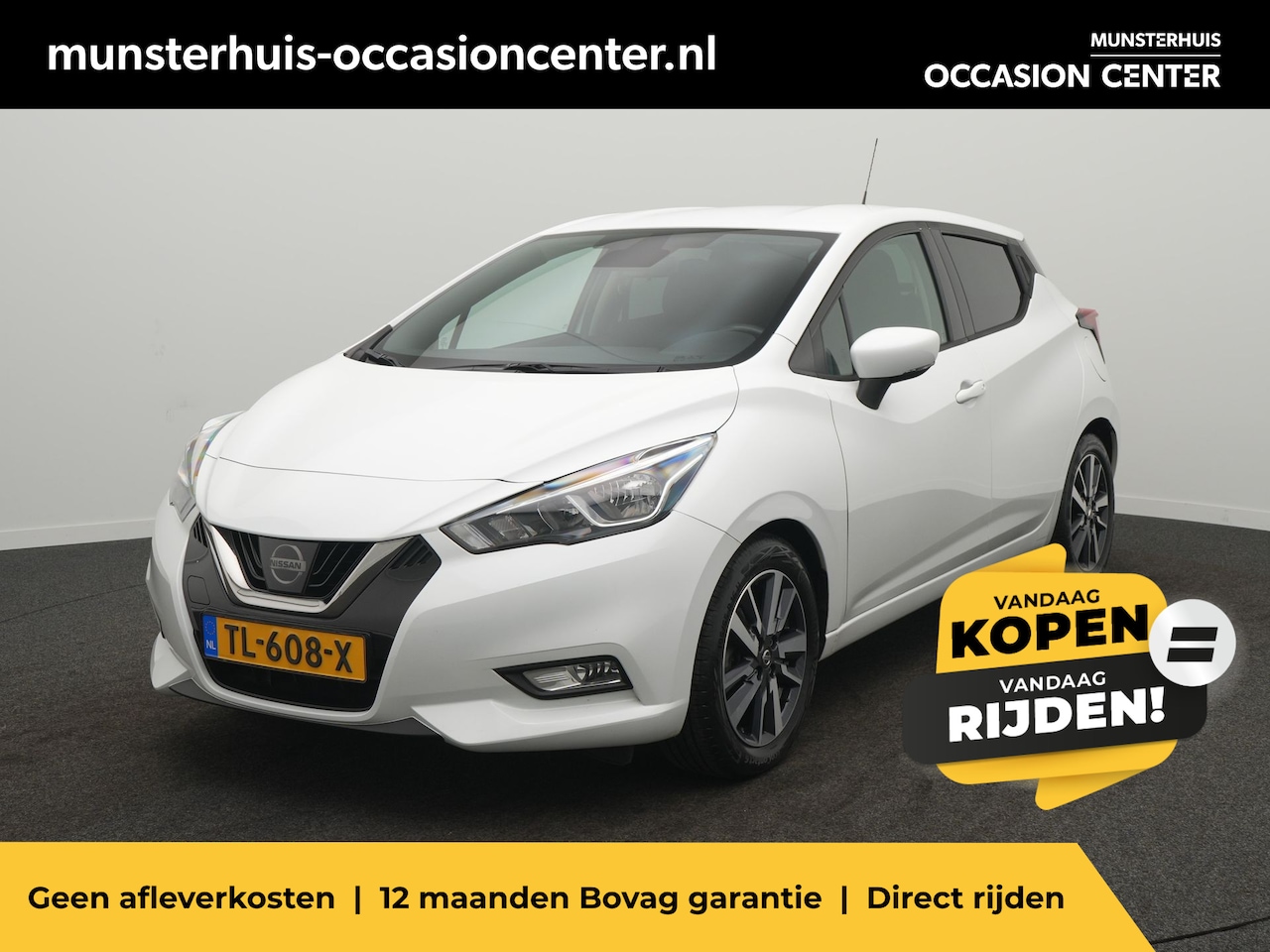 Nissan Micra - 0.9 IG-T N-Connecta - RIJKLAARPRIJS - Achteruitrijcamera - Cruise Control - Stoelverwarmin - AutoWereld.nl