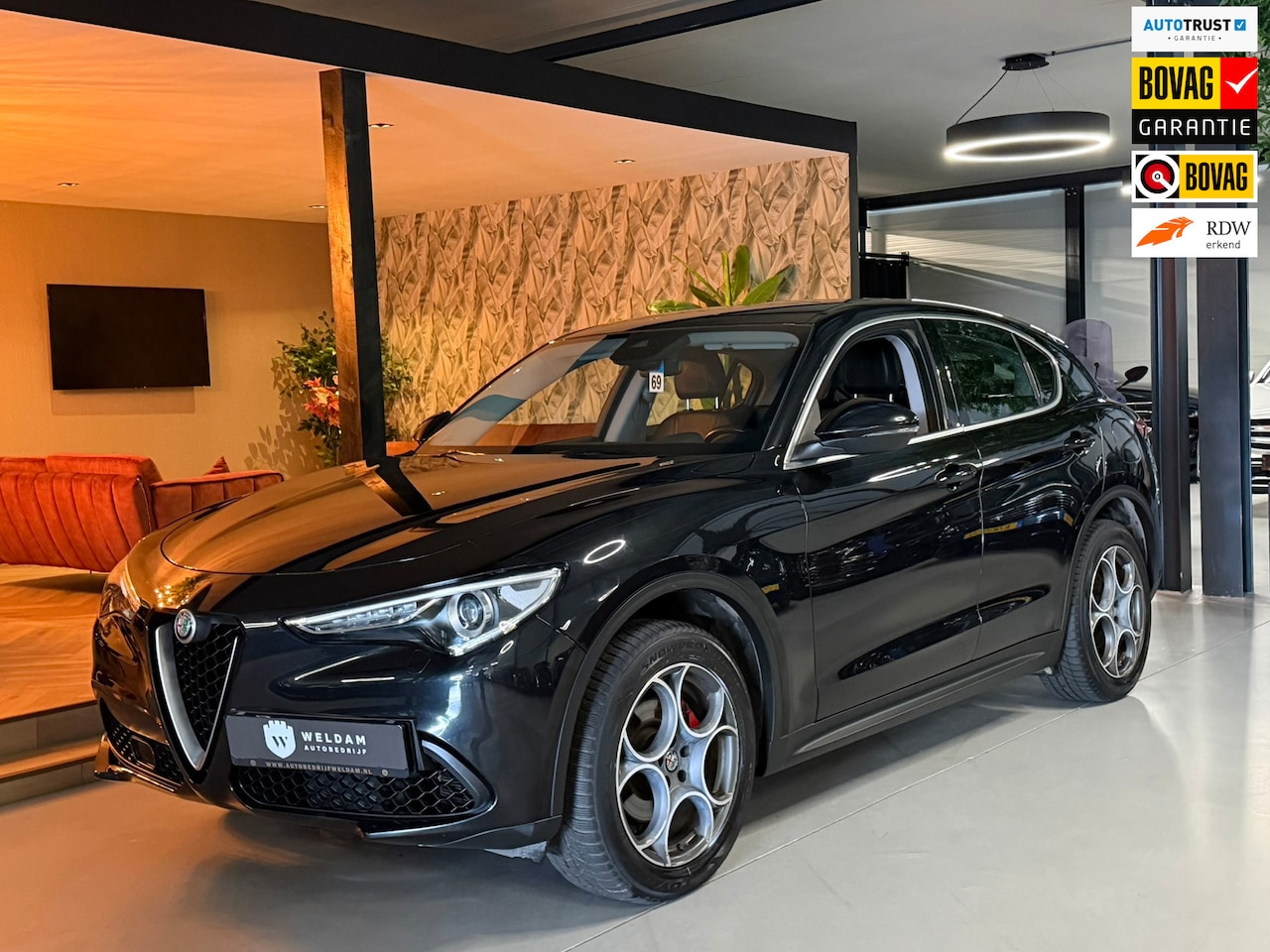 Alfa Romeo Stelvio - 2.0 T AWD Super Garantie 280 PK Memory Leder StuurVW StoelVW Elek Achterklep Camera Cruise - AutoWereld.nl