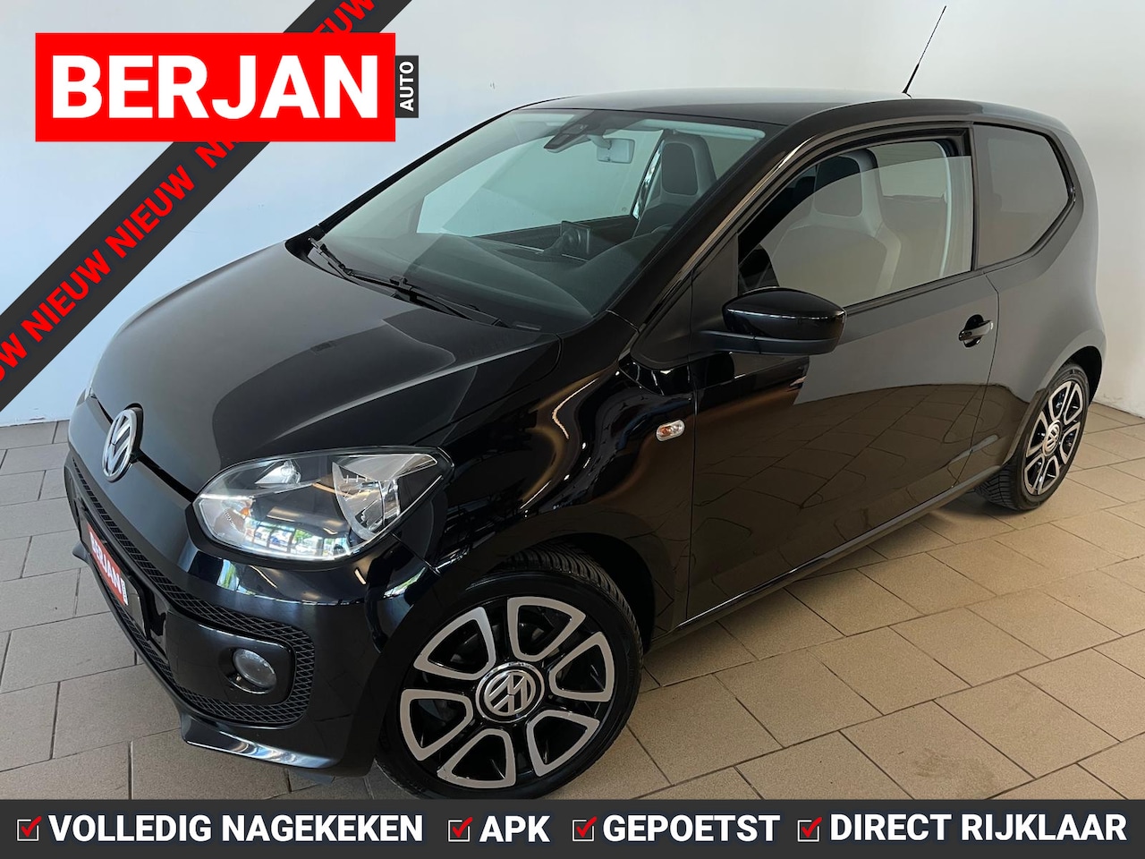Volkswagen Up! - 1.0 high up! BlueMotion AIRCO NAVI CRUISE ELEK RAMEN CENT VERG VELGEN PRIVACYGLAS NWE APK - AutoWereld.nl