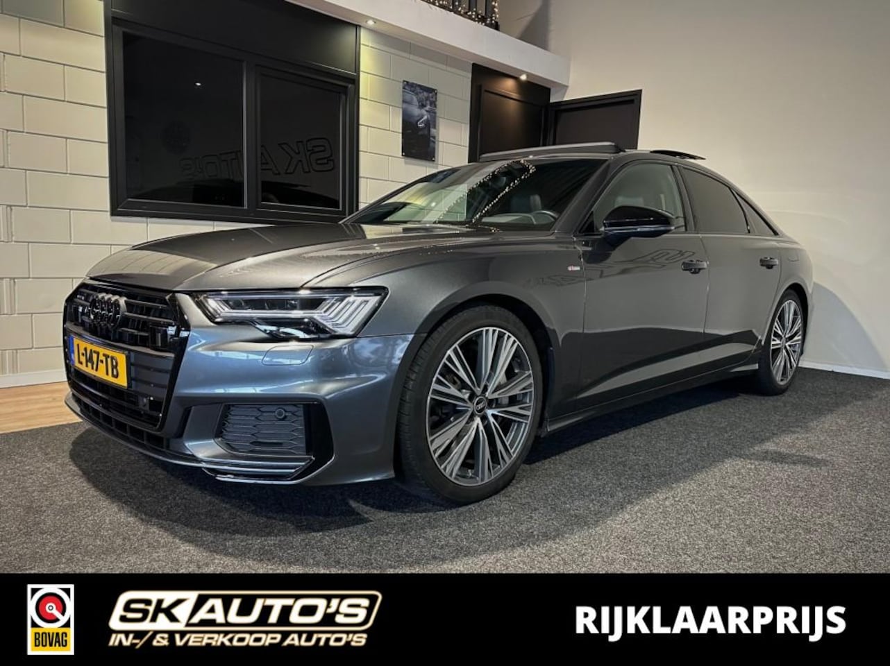 Audi A6 - 50 TFSI E Q. S EDIT. PANO l QUATTRO l STOEL/STUURVER l ACC l 340PK l S-LINE l HUD l - AutoWereld.nl