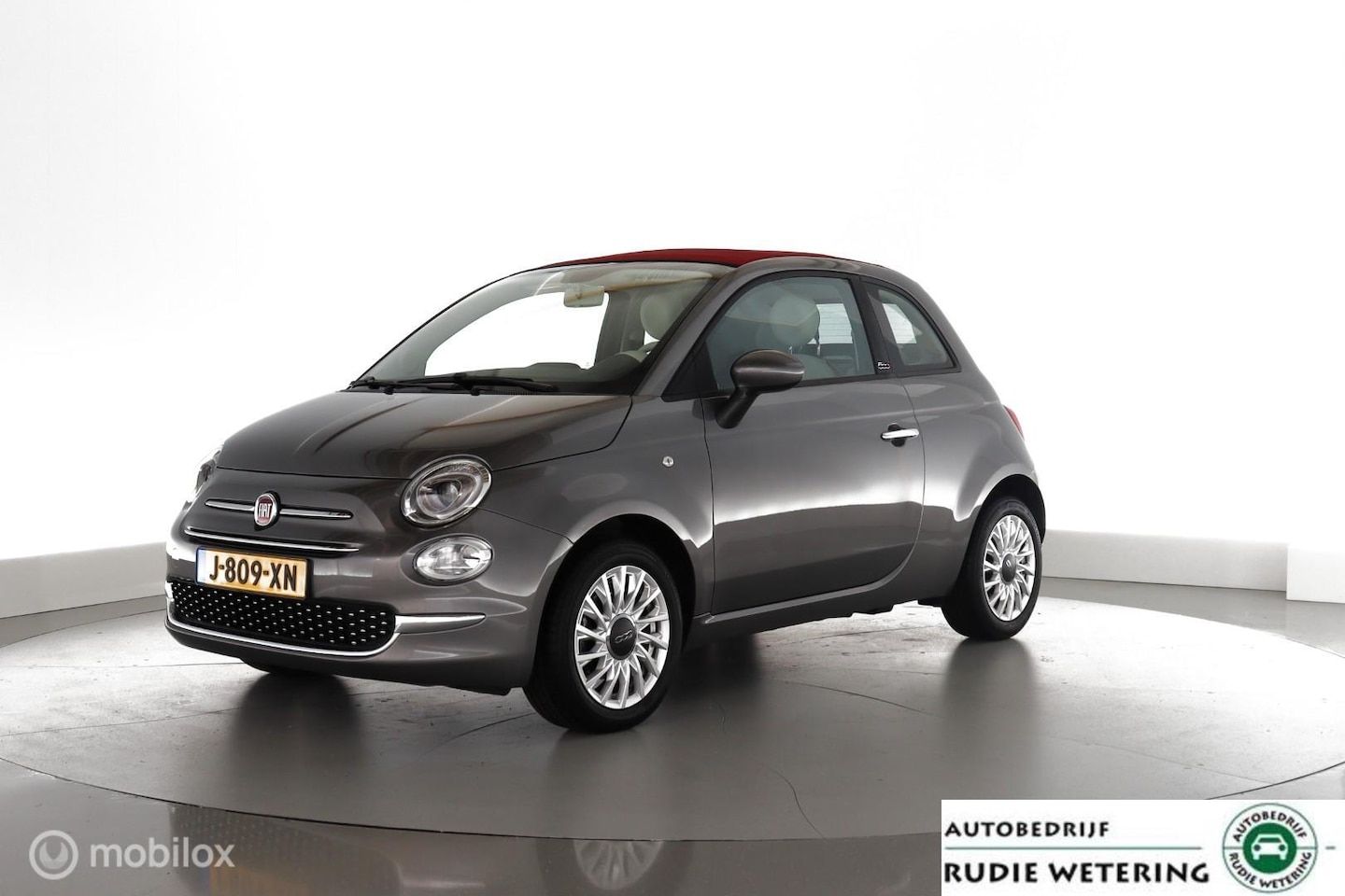 Fiat 500 C - 1.0 Hybrid Lounge 1.0 Hybrid Lounge 1/2leer|cruise|nav|dab|lmv15 - AutoWereld.nl