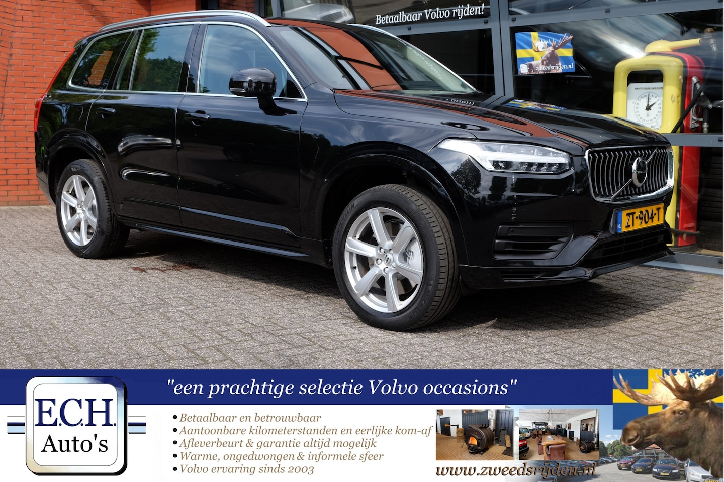 Volvo XC90 - 2.0 T8 390 pk AUT. Twin Engine AWD Bruin Leer, Apple CarPlay, Adaptieve CC - AutoWereld.nl