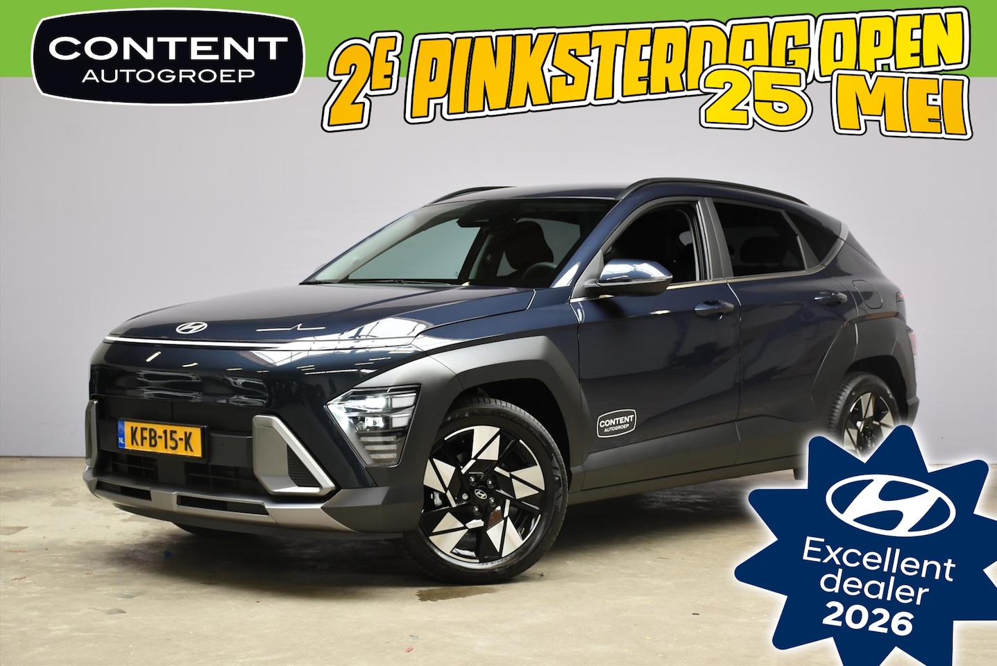 Hyundai Kona - 1.6 HEV DCT Comfort I 18 Inch velgen I Demo korting - AutoWereld.nl
