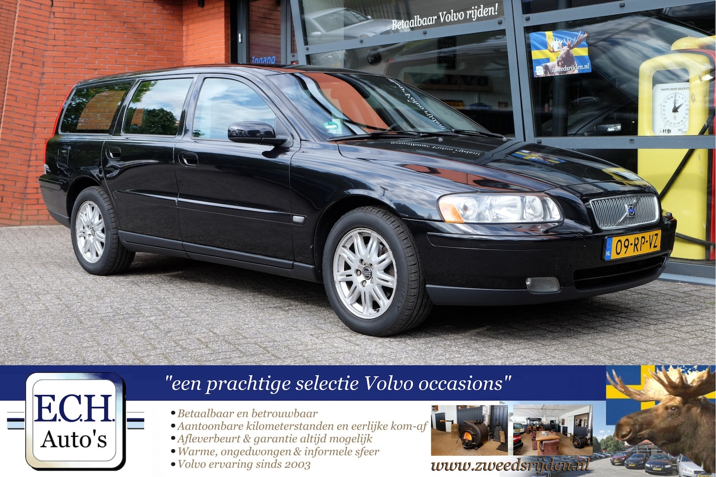 Volvo V70 - 2.4 140 pk Aut. Edition II, Leer, Trekhaak - AutoWereld.nl