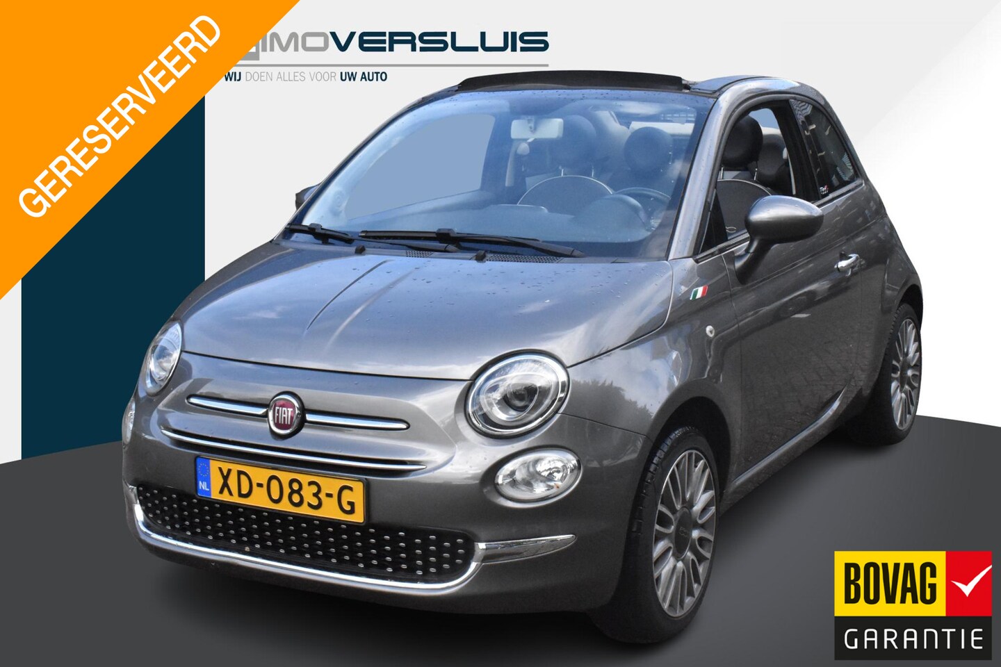 Fiat 500 C - 1.2 Automaat | Cabrio | Climate Control | Half Leder | 12 mnd BOVAG garantie | Whatsapp 06 - AutoWereld.nl