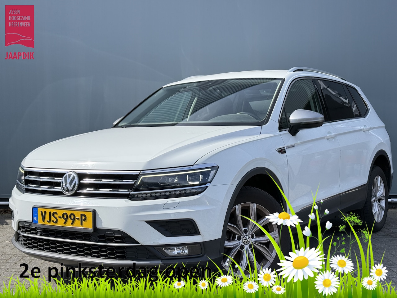 Volkswagen Tiguan Allspace - BJR 2019 2.0 TDI 150 PK 4-MOTION Grijs Kenteken! AUTOMAAT | TREKHAAK |  STOELVERWARMING | - AutoWereld.nl