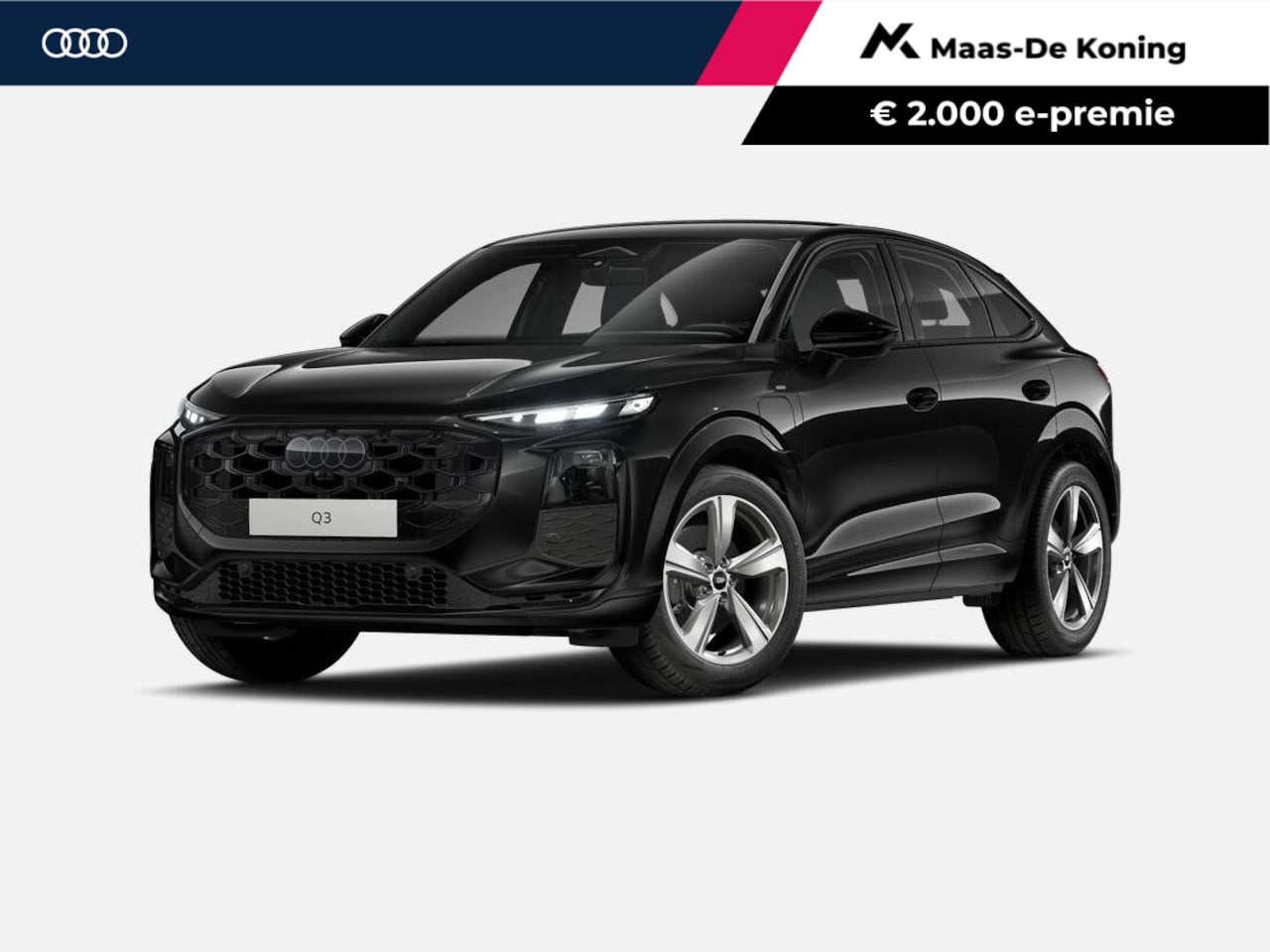 Audi Q3 Sportback - 1.5 200kW e-hybrid S edition 272 PK · Trekhaak elek. wegklapbaar · Exterieurpakket zwart - AutoWereld.nl