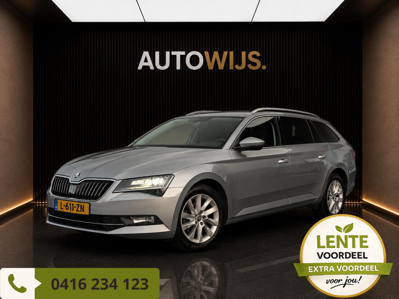 Skoda Superb Combi - 1.5 TSI ACT Ambition Business|AUT|LED|Cruise|NAVI|CARPLAY|STOELVERW - AutoWereld.nl