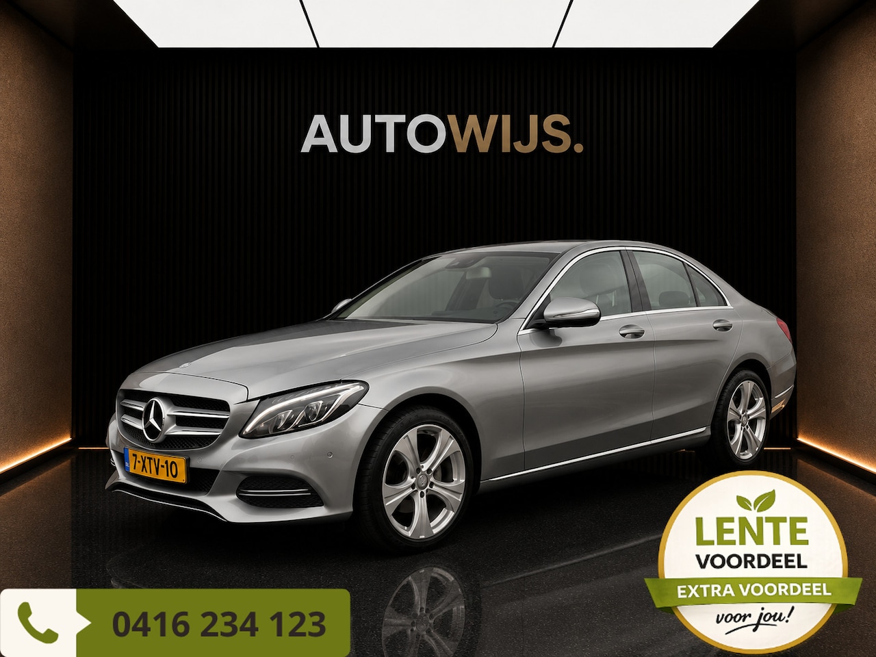 Mercedes-Benz C-klasse - 180 Lease Edition|NAVI|LM-VELG|LED|NL AUTO - AutoWereld.nl