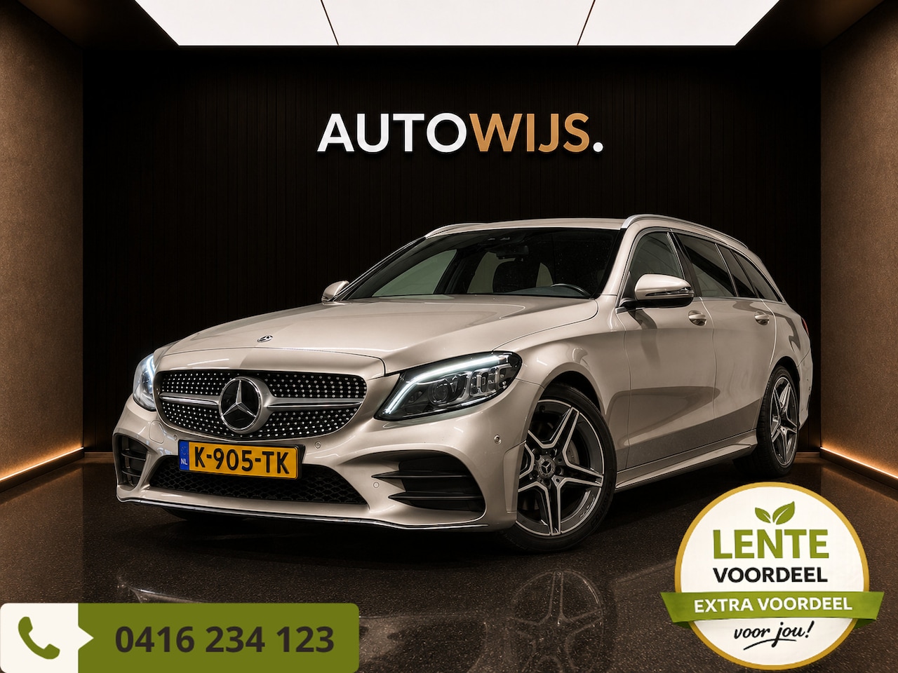 Mercedes-Benz C-klasse Estate - 200 Business Solution AMG|Facelift|Digidash|Led|Camera - AutoWereld.nl