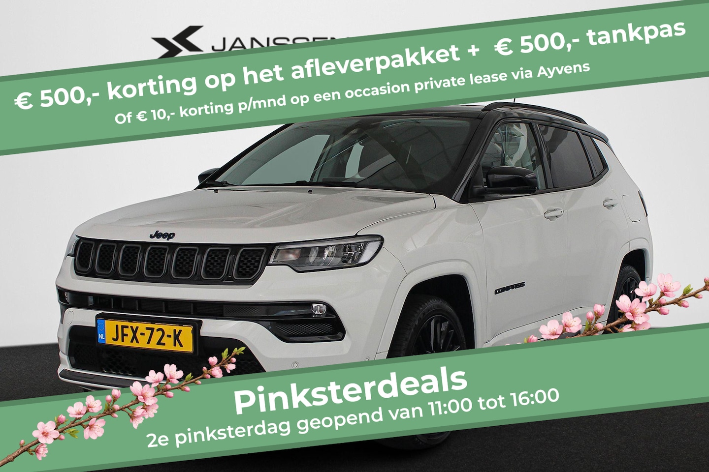Jeep Compass - 4xe 240 Plug-in Hybrid Electric S * Stuur/Stoelverwarming * 360-Camera * Carplay * Alpine - AutoWereld.nl
