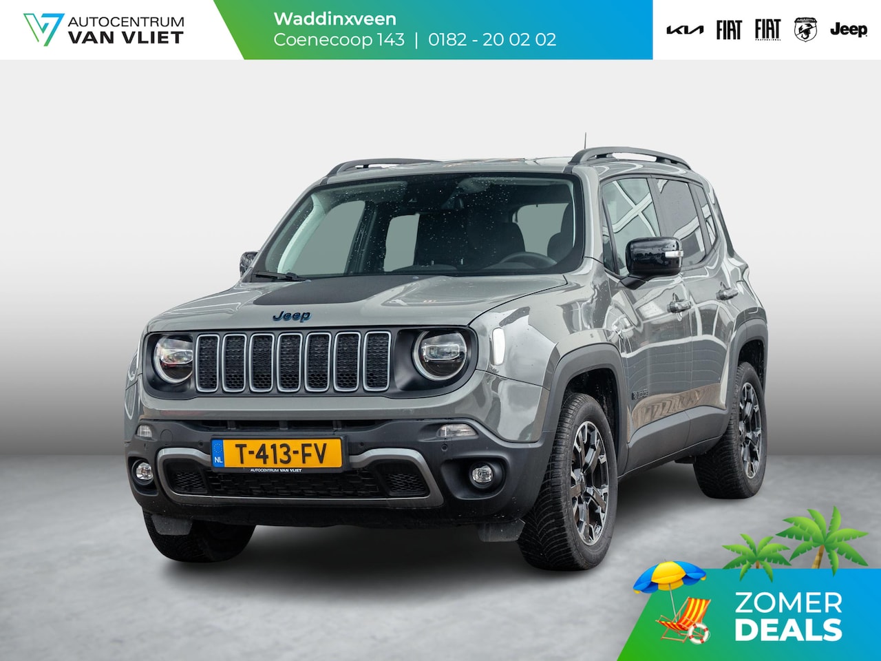 Jeep Renegade - 4xe 240 Plug-in Hybrid Electric New Upland | Clima | Apple Carplay | Dakrails | Priv. Glas - AutoWereld.nl
