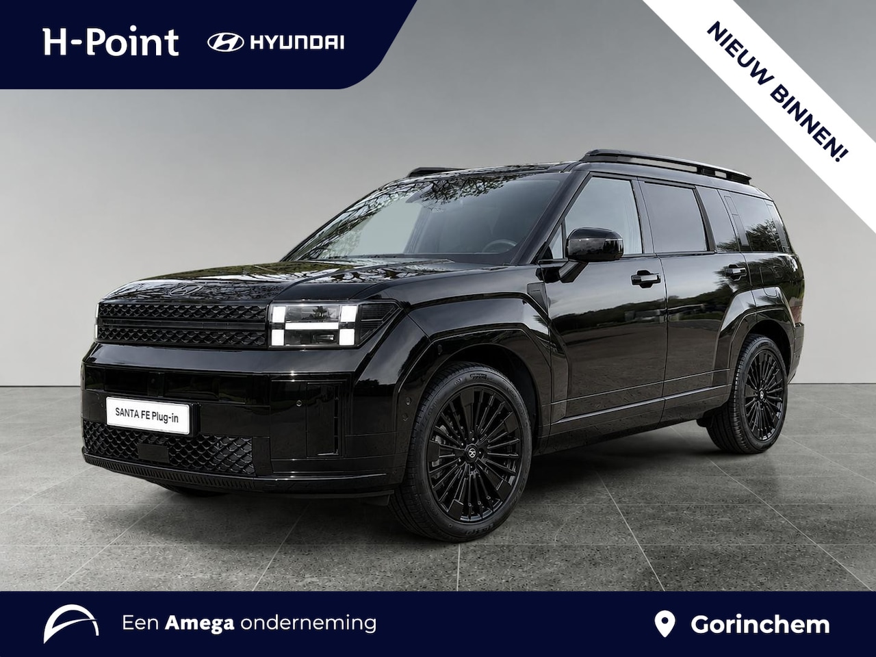Hyundai Santa Fe - Black Line 1.6 T-GDI PHEV 288pk 4WD | NIEUW UIT VOORRAAD! | 7-PERSOONS | LEDEREN BEKLEDING - AutoWereld.nl