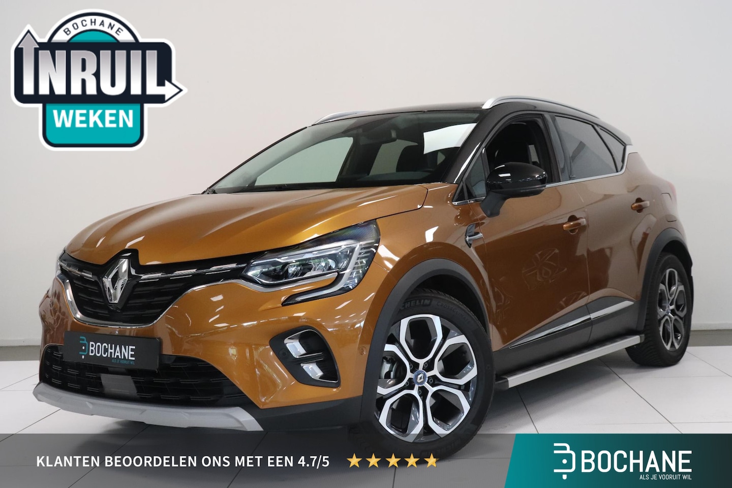 Renault Captur - 1.6 E-Tech Plug-in Hybrid 160 Intens | BOSE audio | 360° camera | Climate control | Naviga - AutoWereld.nl