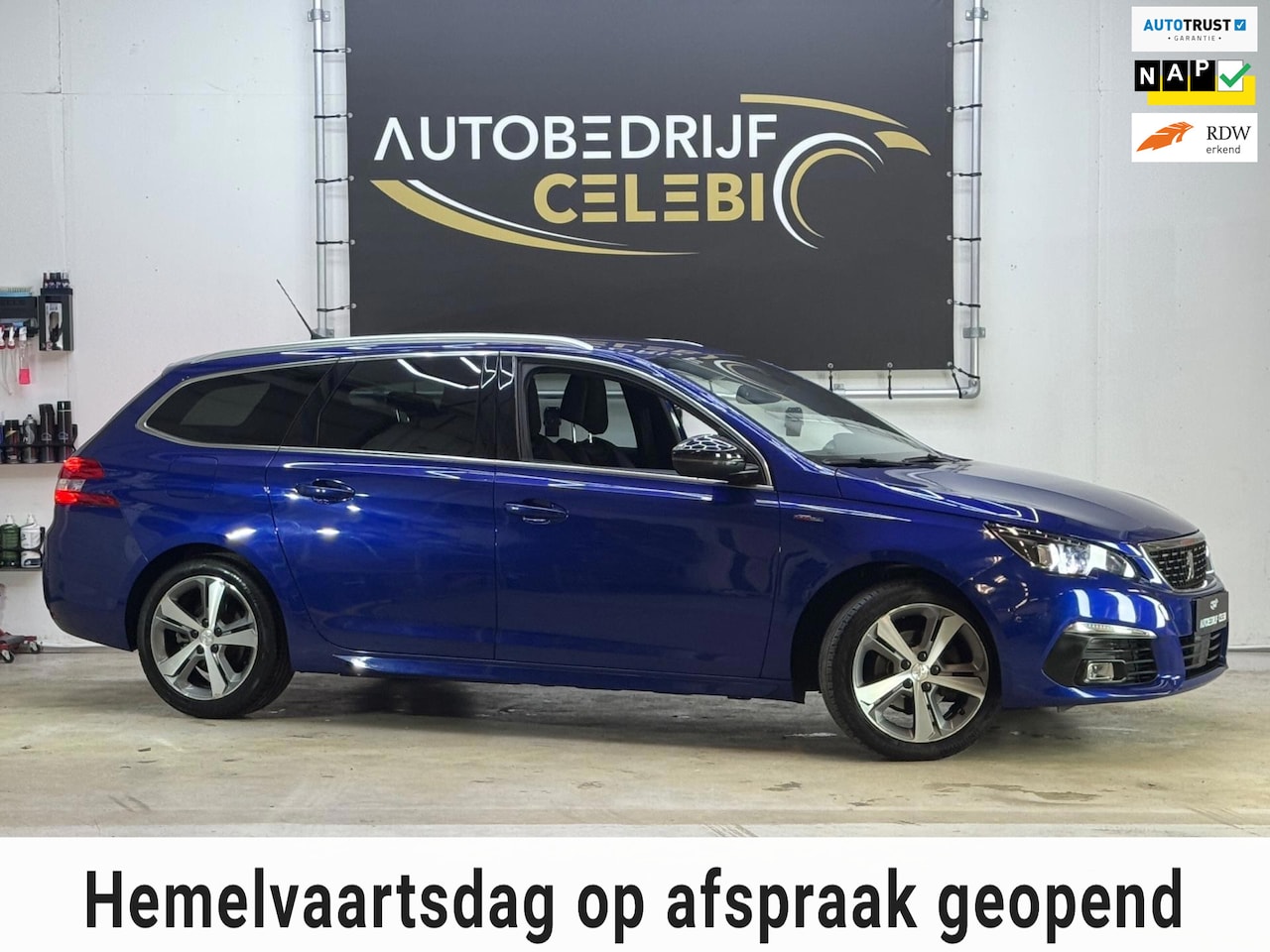 Peugeot 308 SW - 1.2 PureTech GT-line 2018 BLAUW CARPLAY|DHOEK - AutoWereld.nl