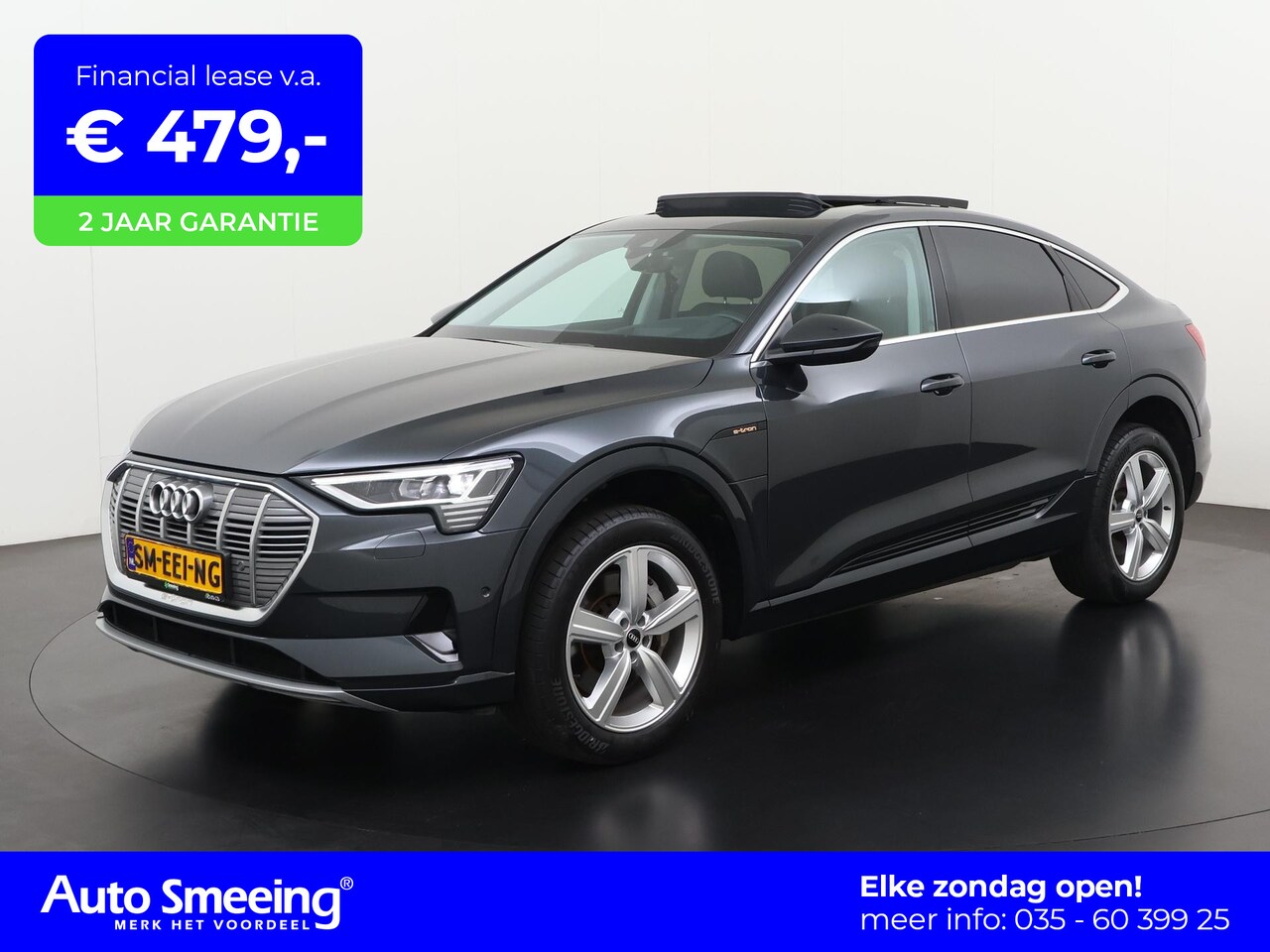 Audi e-tron Sportback - 55 quattro Advanced Plus 95 kWh | SOH 94% | Valcona Leder | Panoramadak | Head Up | Zondag - AutoWereld.nl