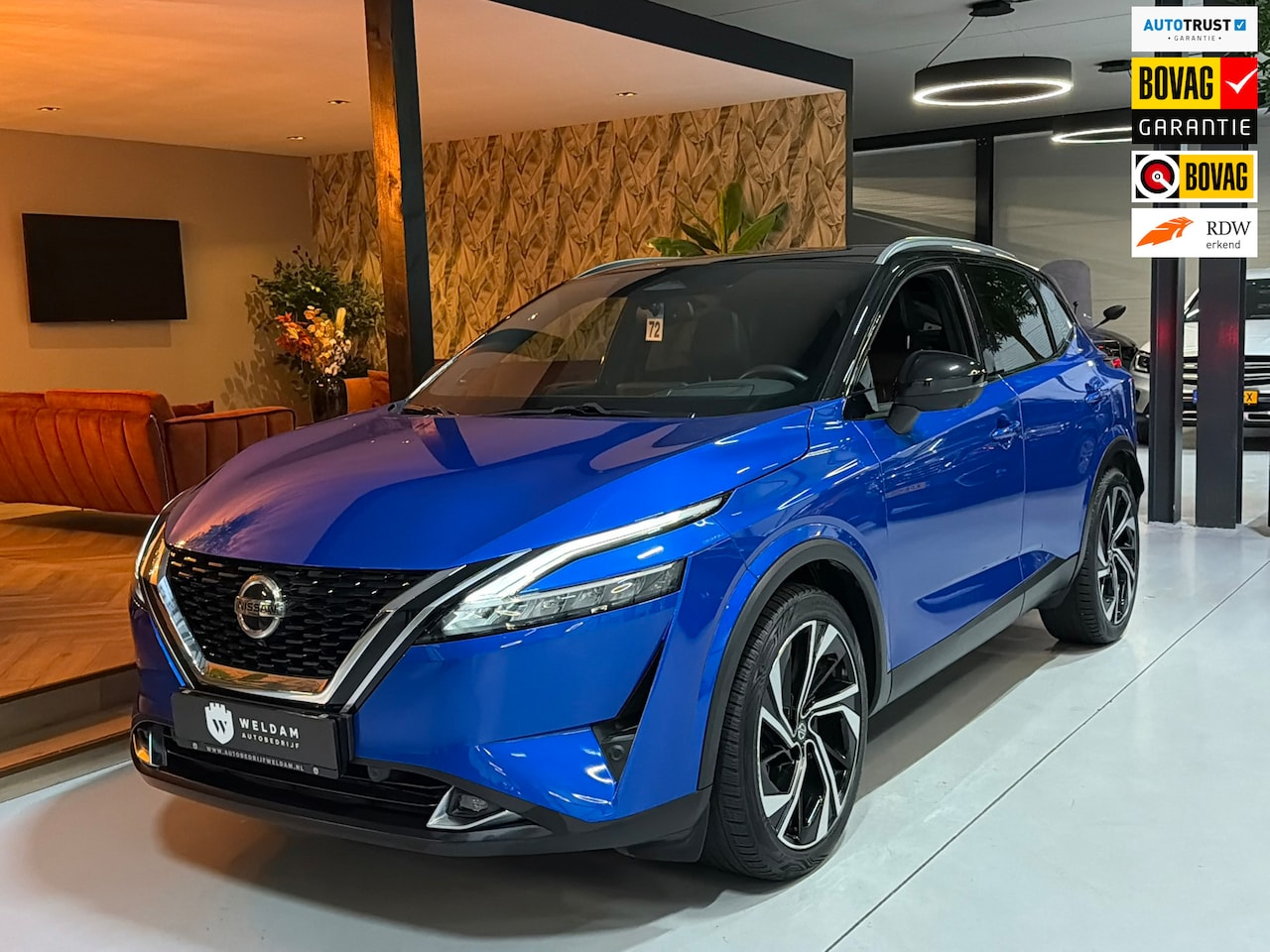 Nissan Qashqai - 1.3 MHEV Tekna Plus Garantie Pano Leder Memory Head-Up Bose ACC 360 Camera StuurVW StoelVW - AutoWereld.nl