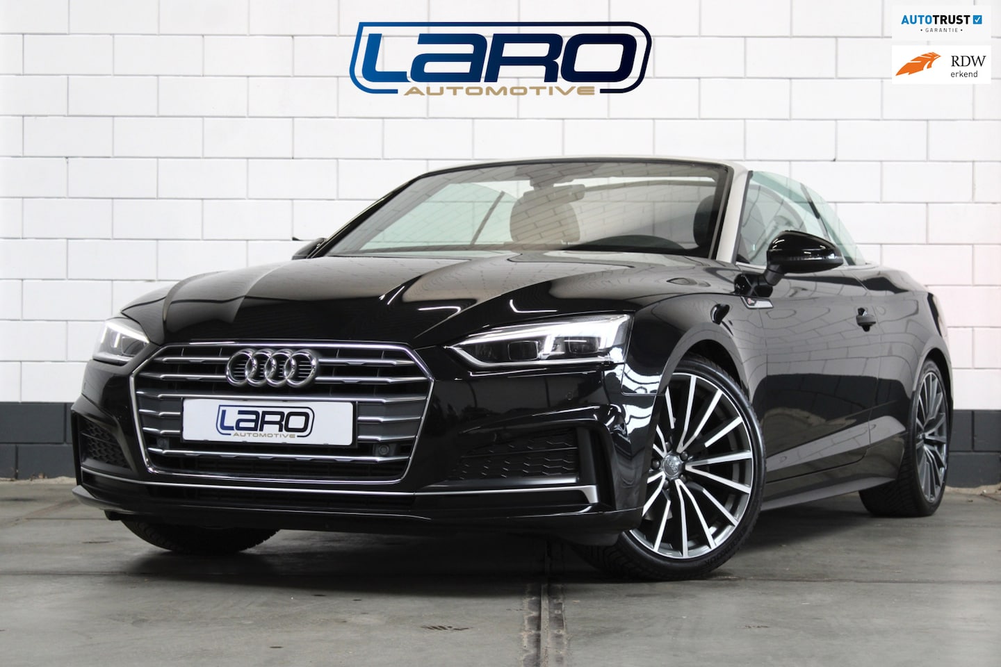 Audi A5 Cabriolet - 2.0 TFSI 3x S-Line 190pk | Stoel + nek verw. Virtual Trekhaak Camera Sfeer Keyless LED 19" - AutoWereld.nl