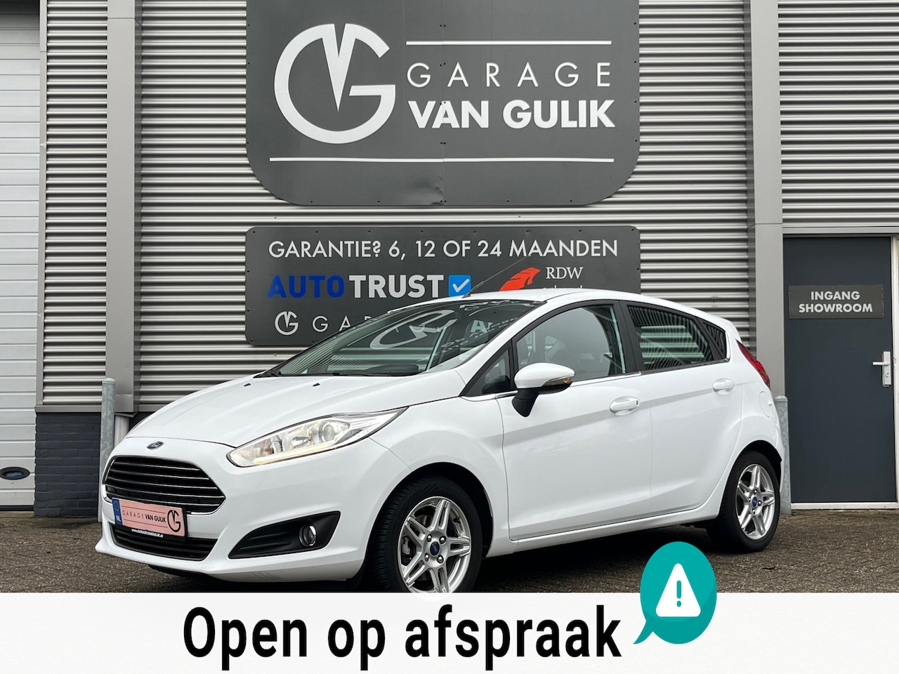 Ford Fiesta - 1.0 EcoBoost Titanium 101PK Trekhaak,Navi,Clima,Cruise,Isofix,ElektrRamen+Spiegels,ParkPil - AutoWereld.nl