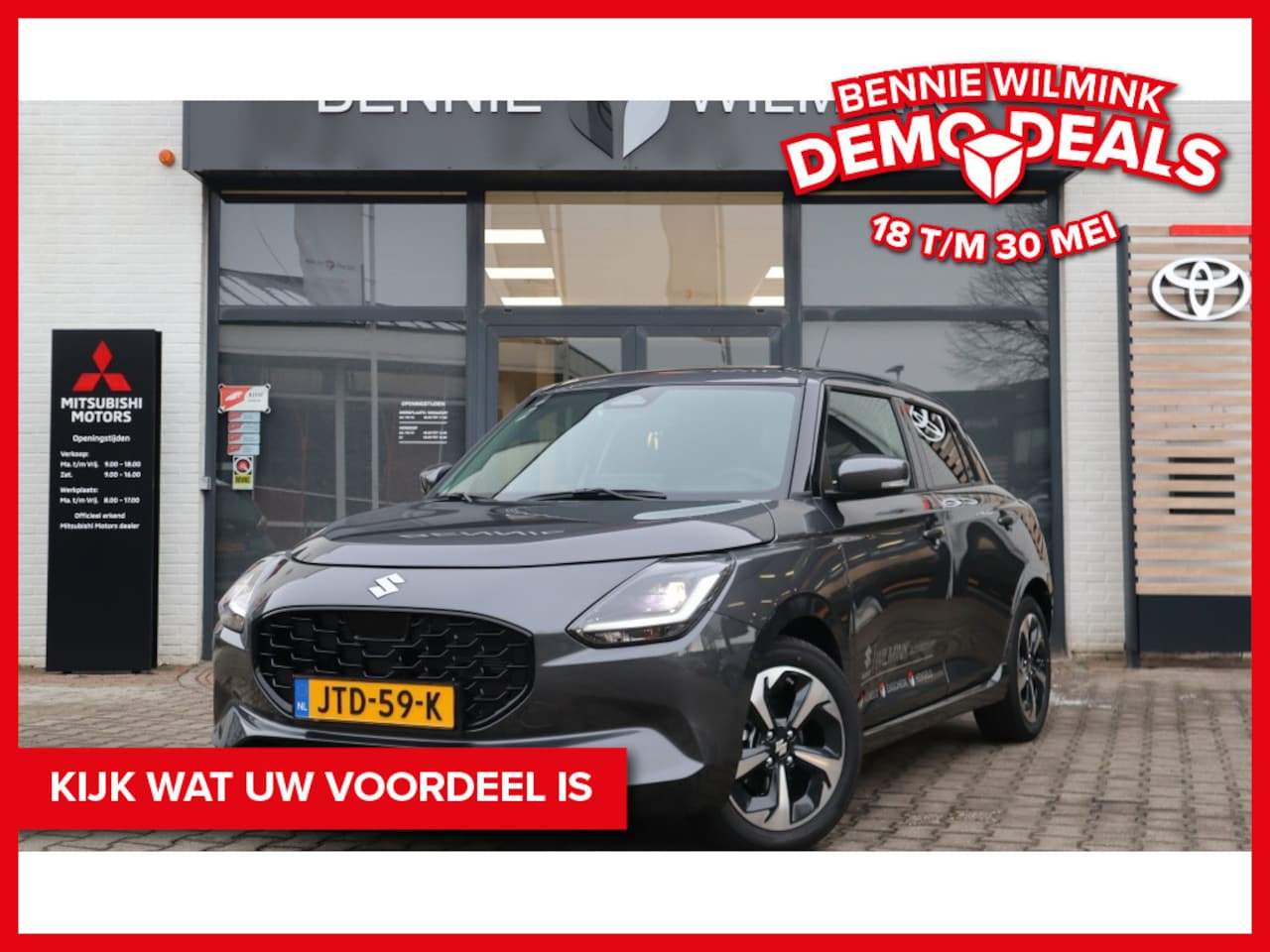Suzuki Swift - 1.2 Style Hybrid Automaat/Navi/Keyless/AdaptiveCruise - AutoWereld.nl