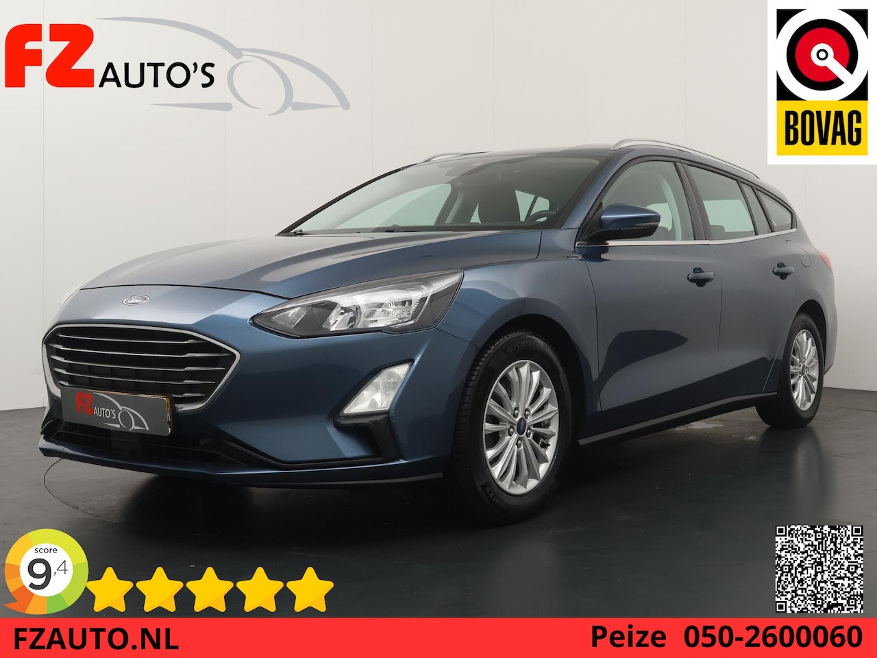 Ford Focus Wagon - 1.0 EcoBoost Titanium Business - Navigatie - Climate Control - Trekhaak wegklapbaar - AutoWereld.nl