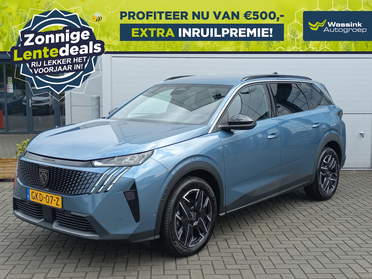 Peugeot 5008 - 1.2T Hybrid 136pk Automaat Allure Pack Business | 7-zitplaatsen | LENTEDEALS | Climate con - AutoWereld.nl