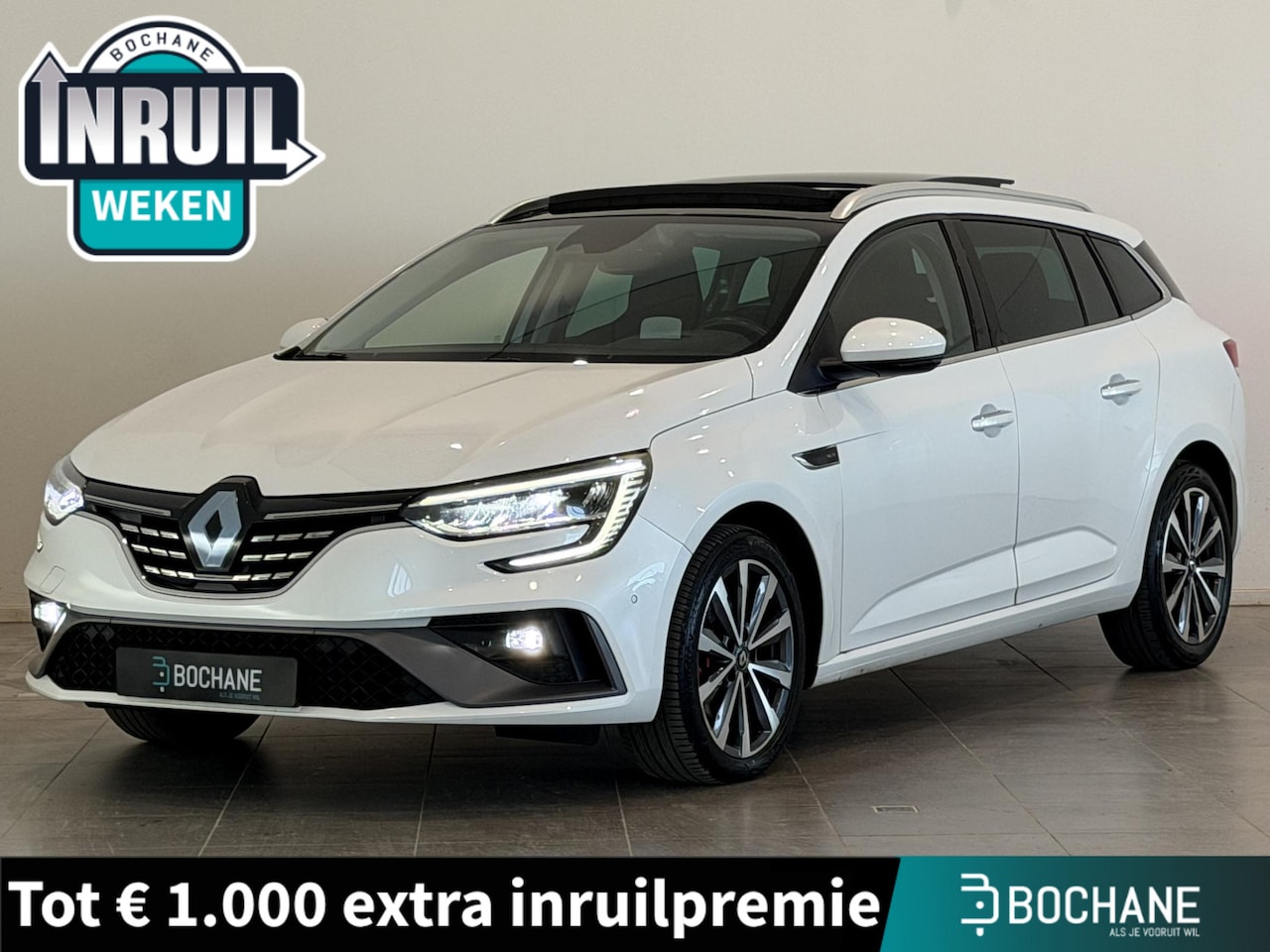 Renault Mégane Estate - 1.3 TCe 160 EDC R.S. Line | Trekhaak | Panoramadak | Leder/Alcantara | Stoelverwarming | A - AutoWereld.nl