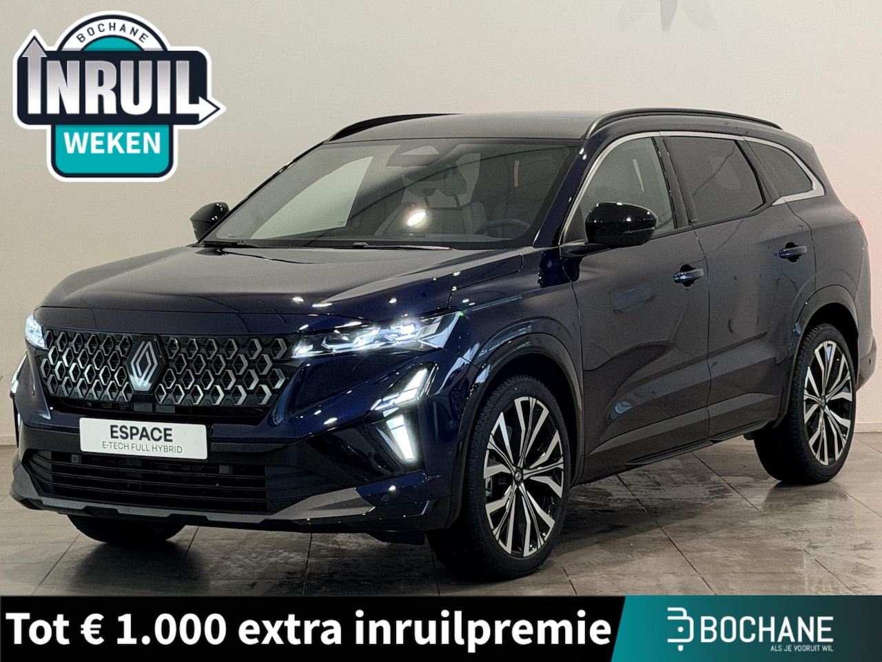 Renault Espace - 1.2 E-Tech Full Hybrid 200 Iconic 5p. | Pack Vision | Pack Light & Sound | All season band - AutoWereld.nl