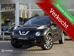 Nissan Juke - ELEKTRISCH GLAZEN PANORAMADAK LEDEREN INT FULL OPTIONS TEKNA AUT. 1.6 DIG-T NAVI PANO