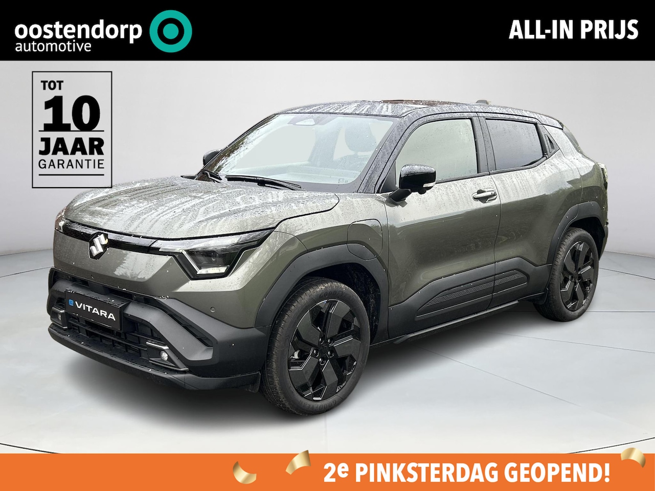Suzuki e Vitara - Style 61 kWh **NIEUWE BI-TONE KLEUR LAND BREEZE/ BLUISH BLACK/ PANORAMA/ NIEUWE AUTO** - AutoWereld.nl