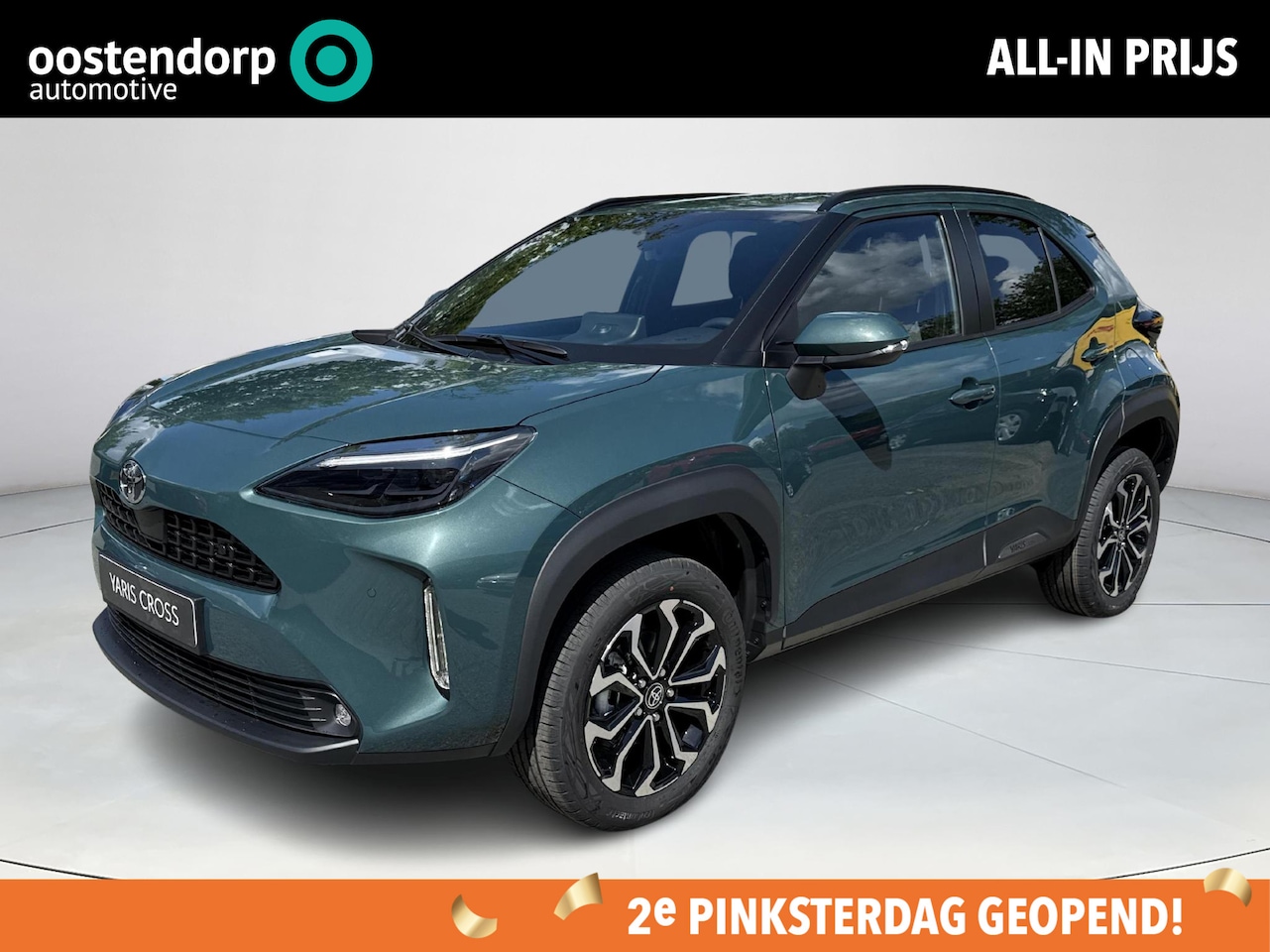 Toyota Yaris Cross - 1.5 Hybrid 115 Dynamic **NIEUWE AUTO/ FOREST GREEN/ COMFORT PAKKET** - AutoWereld.nl