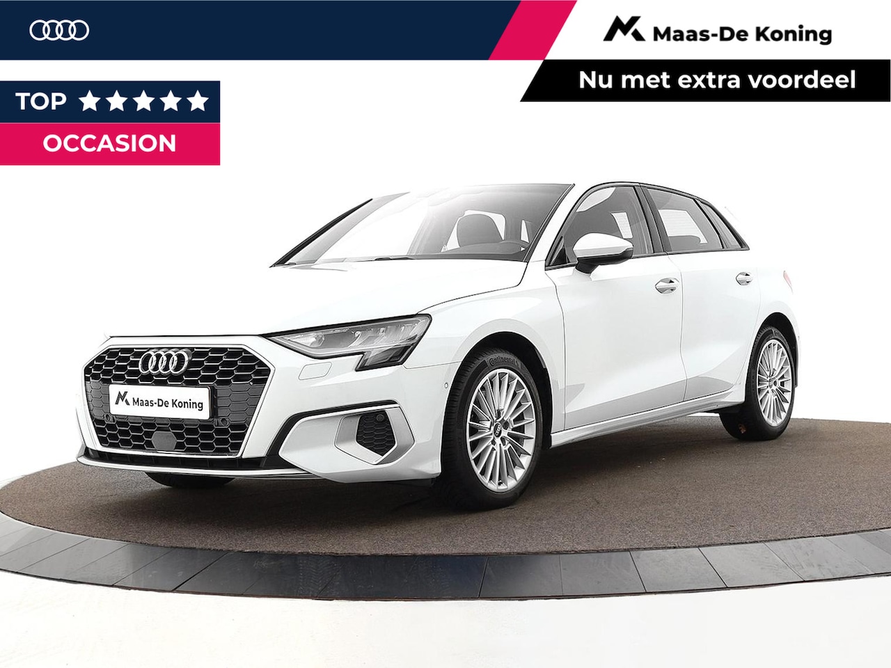 Audi A3 Sportback - 35 TFSI 150PK S-tronic Advanced · Navigatie · P-Sensoren · Keyless · Stoelverwarming · Cru - AutoWereld.nl