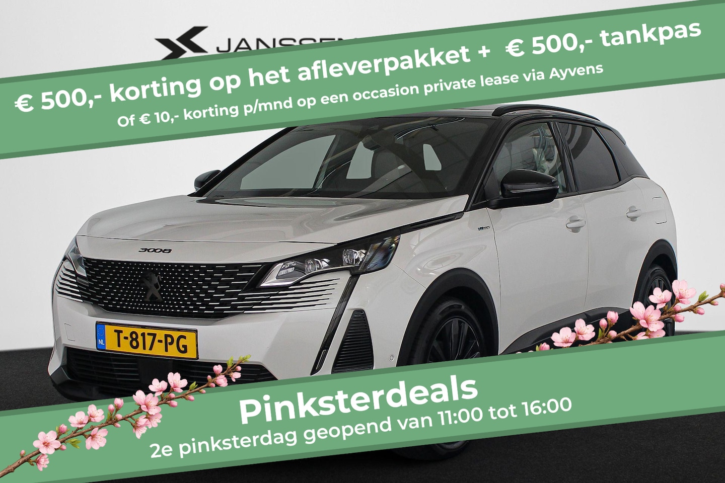 Peugeot 3008 - 1.6 HYbrid 225 GT Panoramadak Stoelverwarming Trekhaak Alcantara - AutoWereld.nl