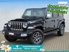 Jeep Wrangler Unlimited - 4xe 380 PK Sahara | Leder | Soft Top | Overland | Camera | 18"