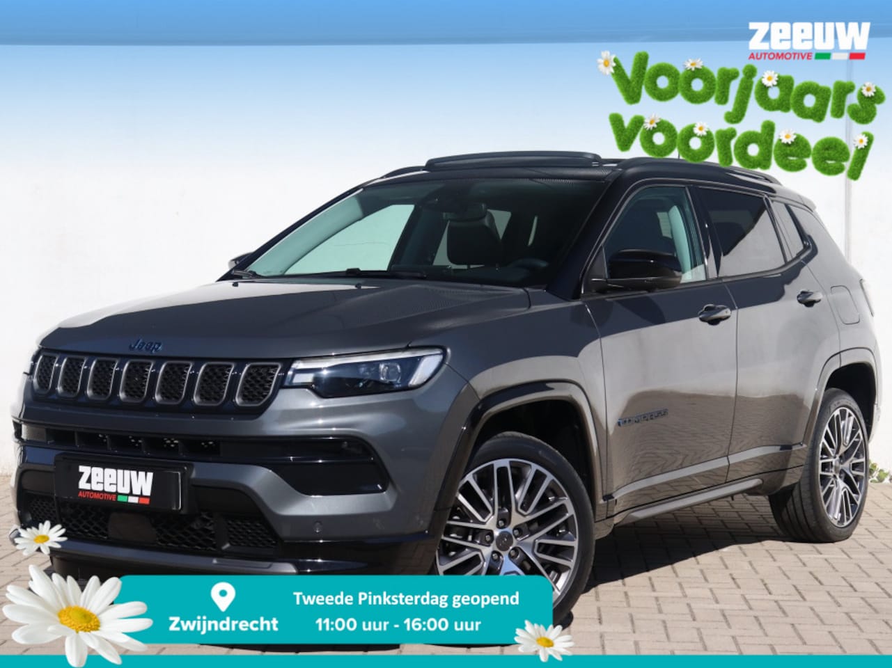 Jeep Compass - 4xe 240 PK Hybrid Summit | Pano | Safety | 360cam | 19" - AutoWereld.nl