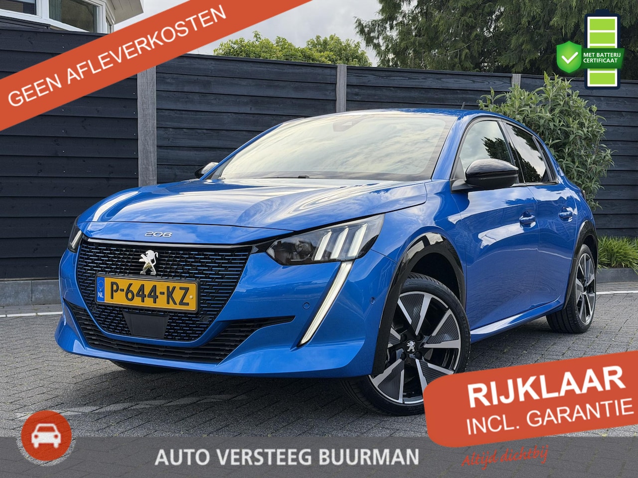 Peugeot e-208 - GT 350 50 kWh 136PK Automaat Navigatie, Achteruitrijcamera, Keyless, Stoelverwarming, Trek - AutoWereld.nl