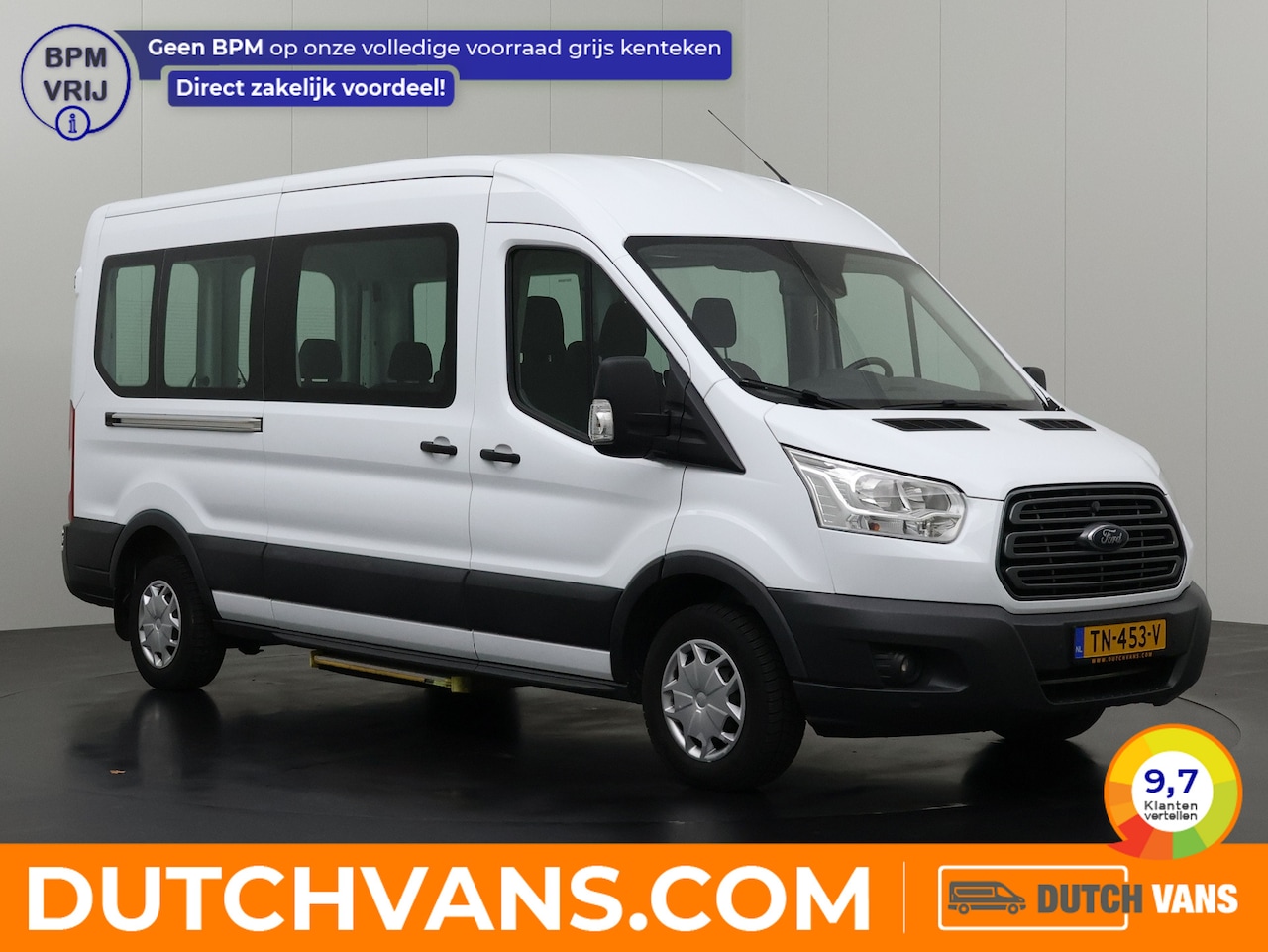 Ford Transit Kombi - 2.0TDCI L3H2 | Personenbus | 9-Persoons | € 21720,-- Incl BTW/BPM | Airco | Camera | Cruis - AutoWereld.nl
