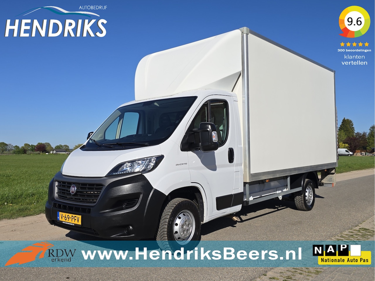 Fiat Ducato - 35H 2.3 MultiJet L4 Bakwagen + Klep - 140 Pk - Euro 6 - Airco - Cruise Control - AutoWereld.nl