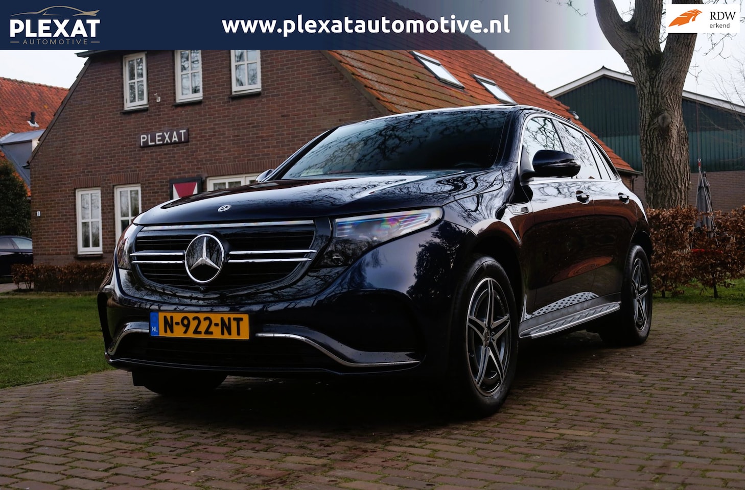 Mercedes-Benz EQC - 400 4MATIC Premium Plus 80 kWh Aut. | SOH 93% | AMG-Pakket | Burmester | Panorama | Adap. - AutoWereld.nl