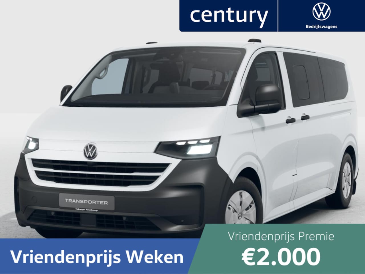 Volkswagen e-Transporter Kombi - Bedrijfswagens Life L2 Elektromotor 160 kW (218 pk) 3500 mm Elekt - AutoWereld.nl