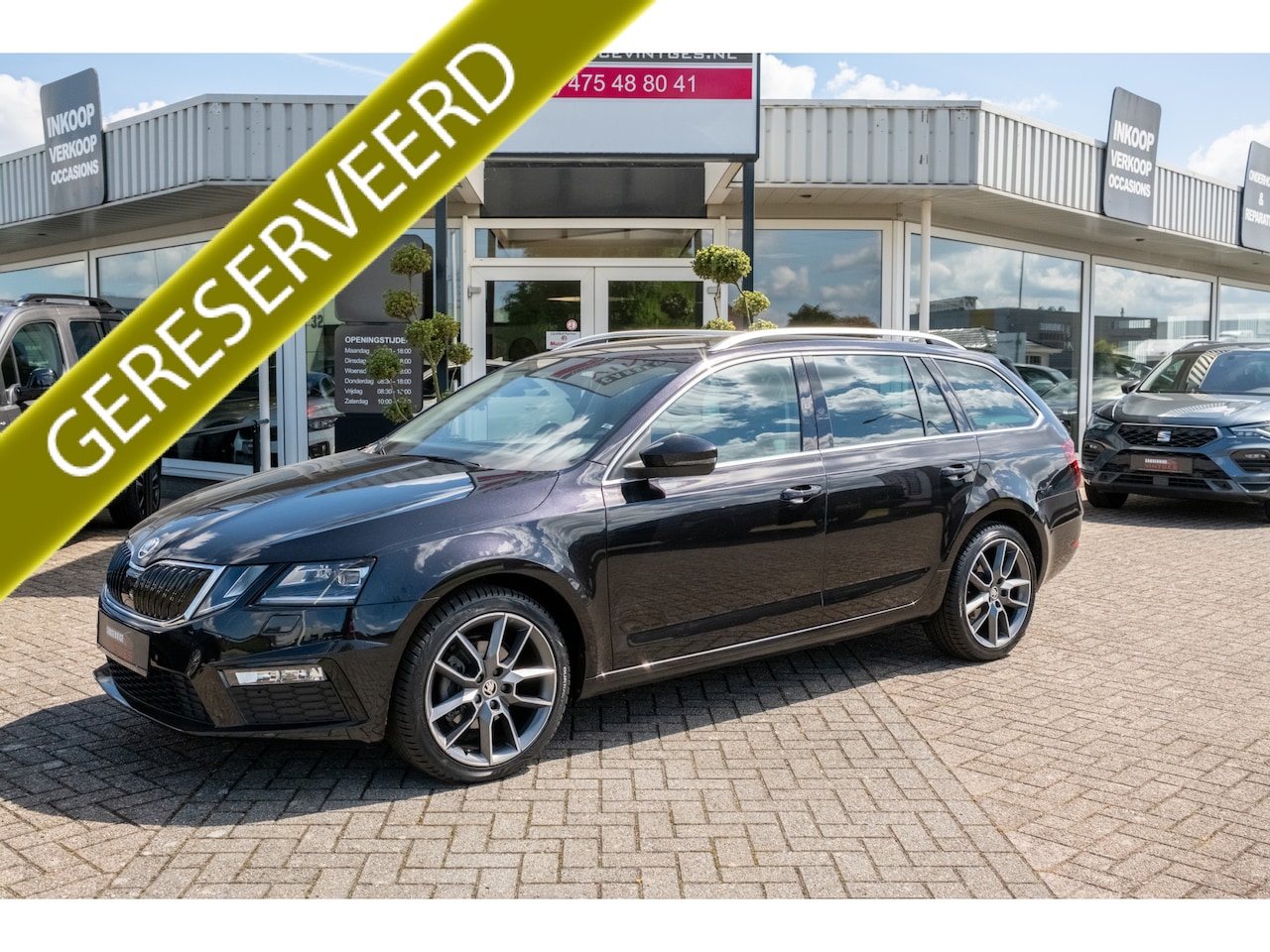 Skoda Octavia Combi - 1.5 TSI Greentech Sport Business Leder, Navi, Memoryseats, 18 Inch, Trekaak - AutoWereld.nl
