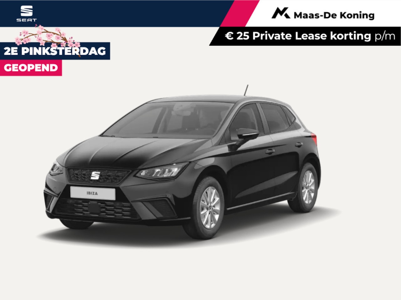 SEAT Ibiza - Style 1.0 EcoTSI 70 kW / 95 PK Hatchback 5 deurs 5 versn. handbak | midnight black - AutoWereld.nl